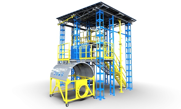 г.Новочебоксарск.На «Химпроме» открыт «Альпинист» – первый в Чувашии полигон обучения высотным работам