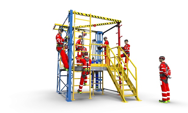 д. Алапурская. АО «Газстройпроект» запустил новый полигон «Альпинист» для тренировок высотных работ  д. Алапурская. АО «Газстройпроект» запустил новый полигон «Альпинист» для тренировок высотных работ